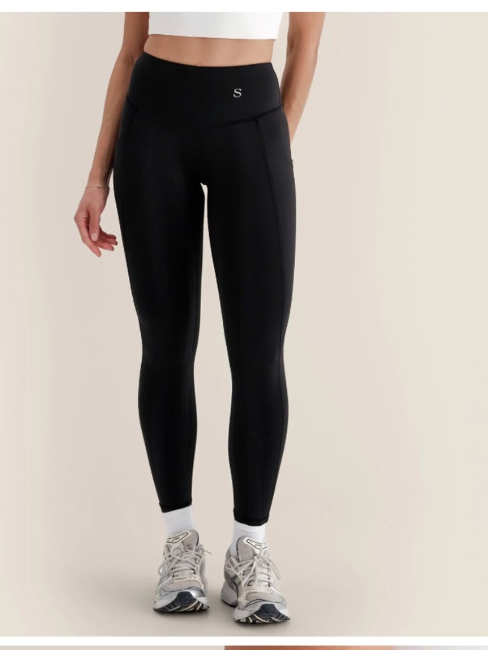 Skinnify Black leggings high rise XL full length